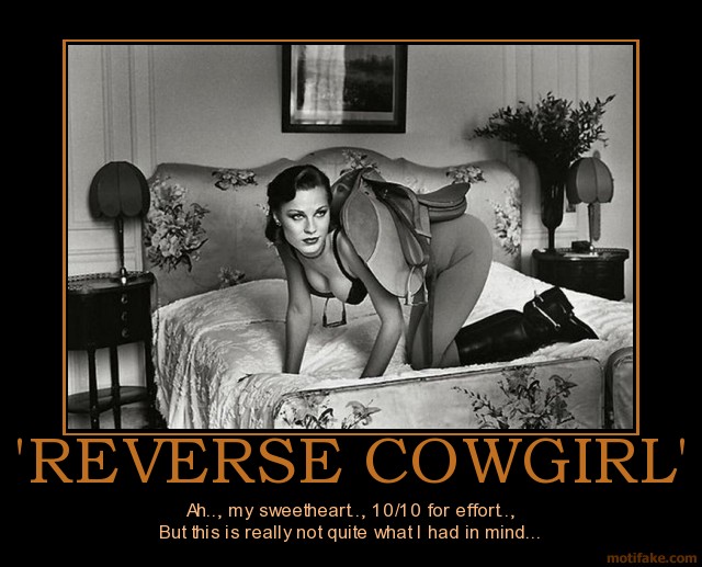 Pounded reverse cowgirl